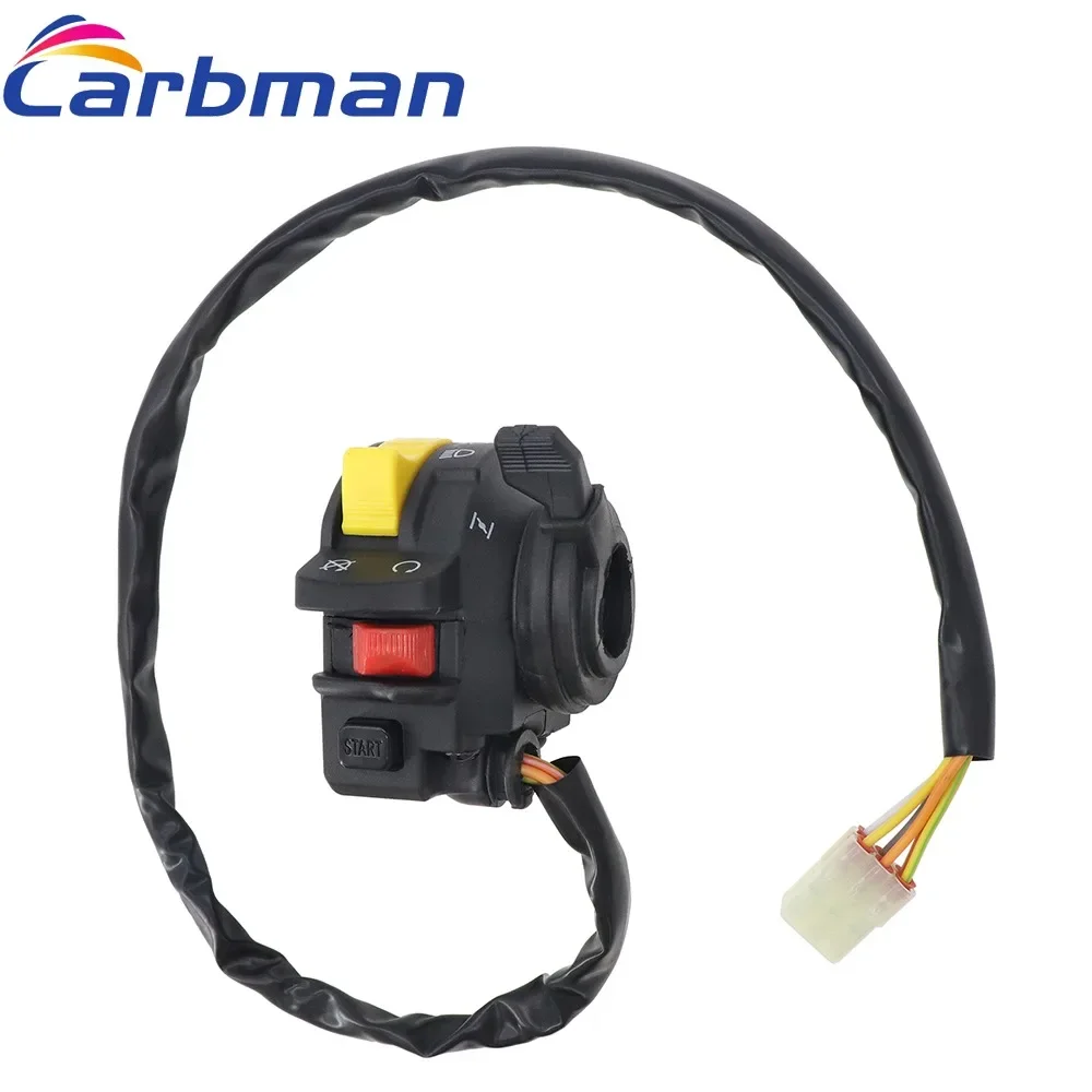 Interruptor de manillar izquierdo, faro de arranque y parada compatible con Suzuki Ozark 250 LT-F250 2002-14
