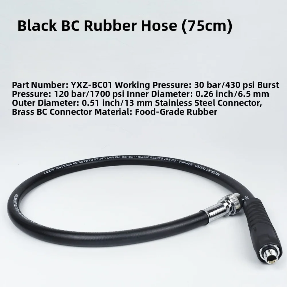 rubber-hose-75cm-for-scuba-for-bcd-buoyancy-compensator-medium-pressure-30bar-working-pressure-65mm-13mm-dimensions