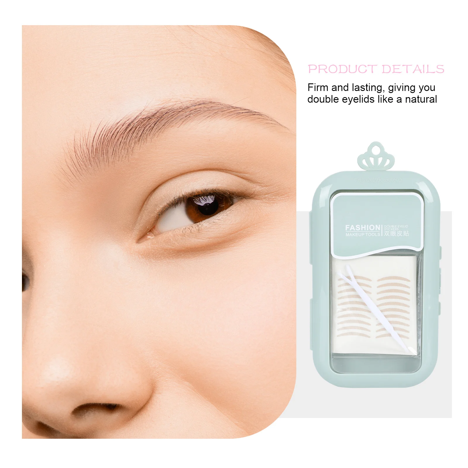 

2 Boxes Woman Double Eyelid Sticker Invisible Eyelid Tape Natural Skin-Friendly Waterproof Sweat Proof Long Lasting Makeup