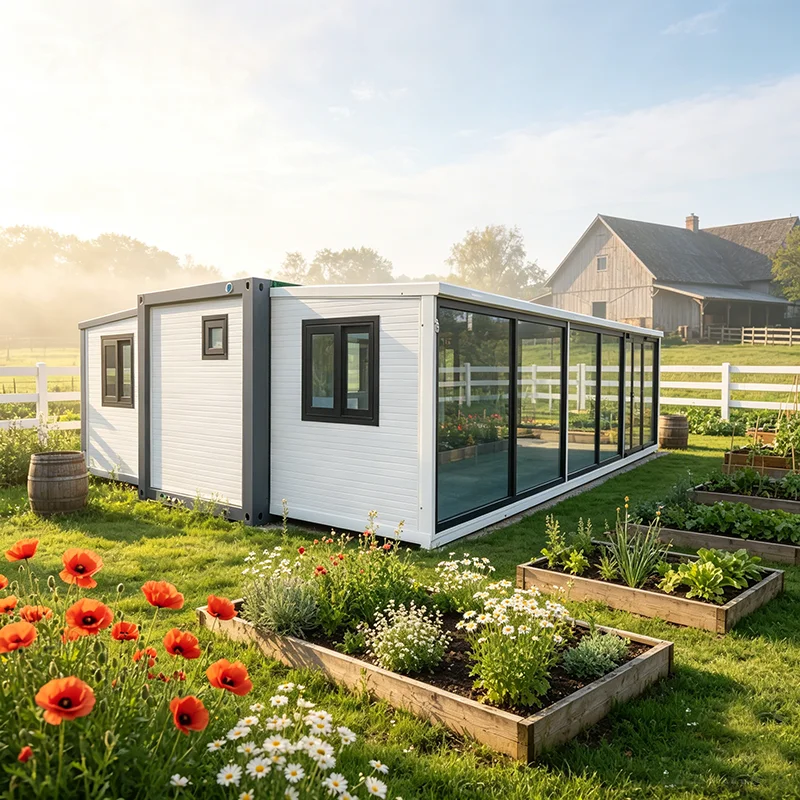 Double Wing Expandable Container House Villa Luxury Prefab Vacation Cabin