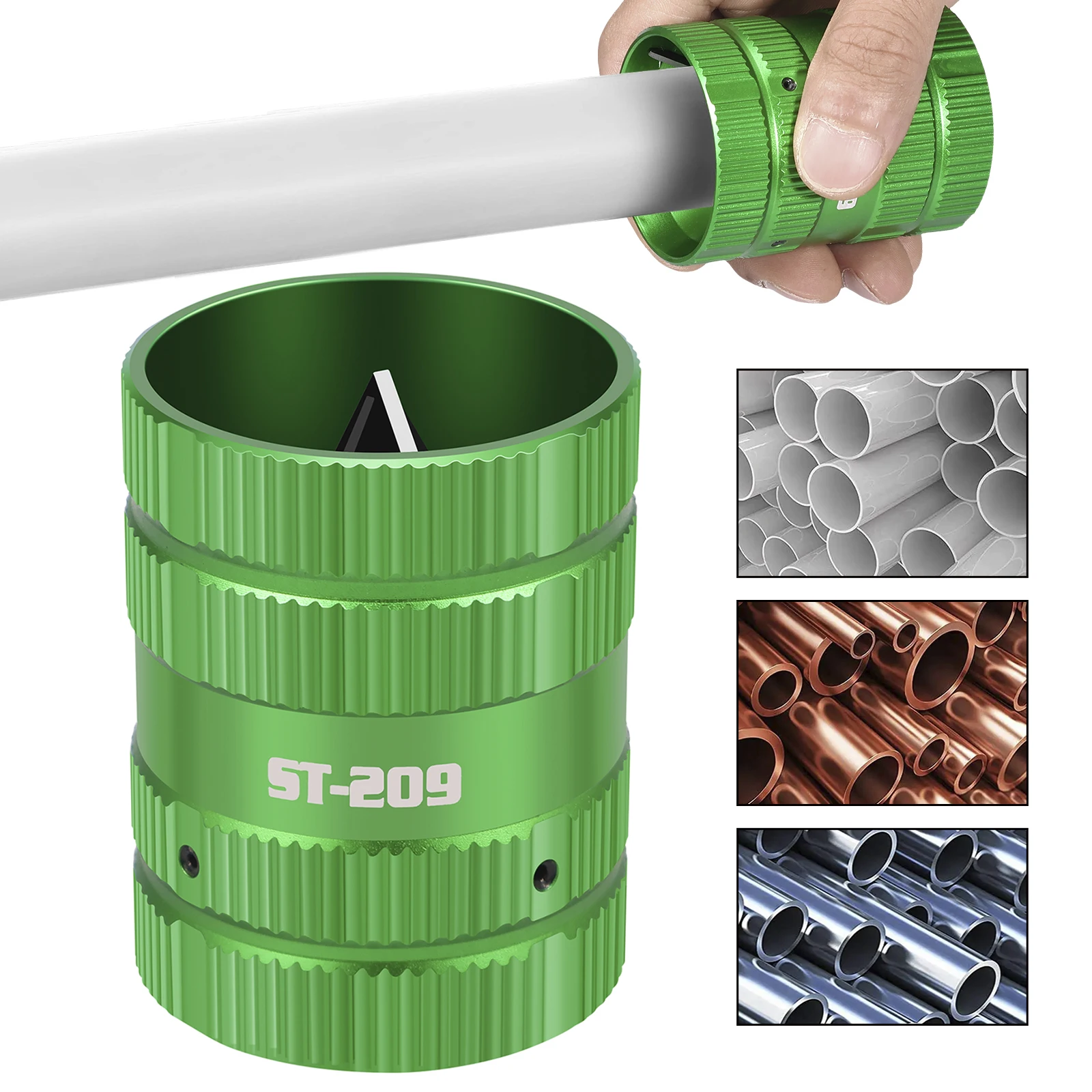 

Внутренняя внешняя трубная развертка, резак для металлических труб, инструмент для снятия заусенцев, развертка для труб из медного алюминиевого сплава из ПВХ