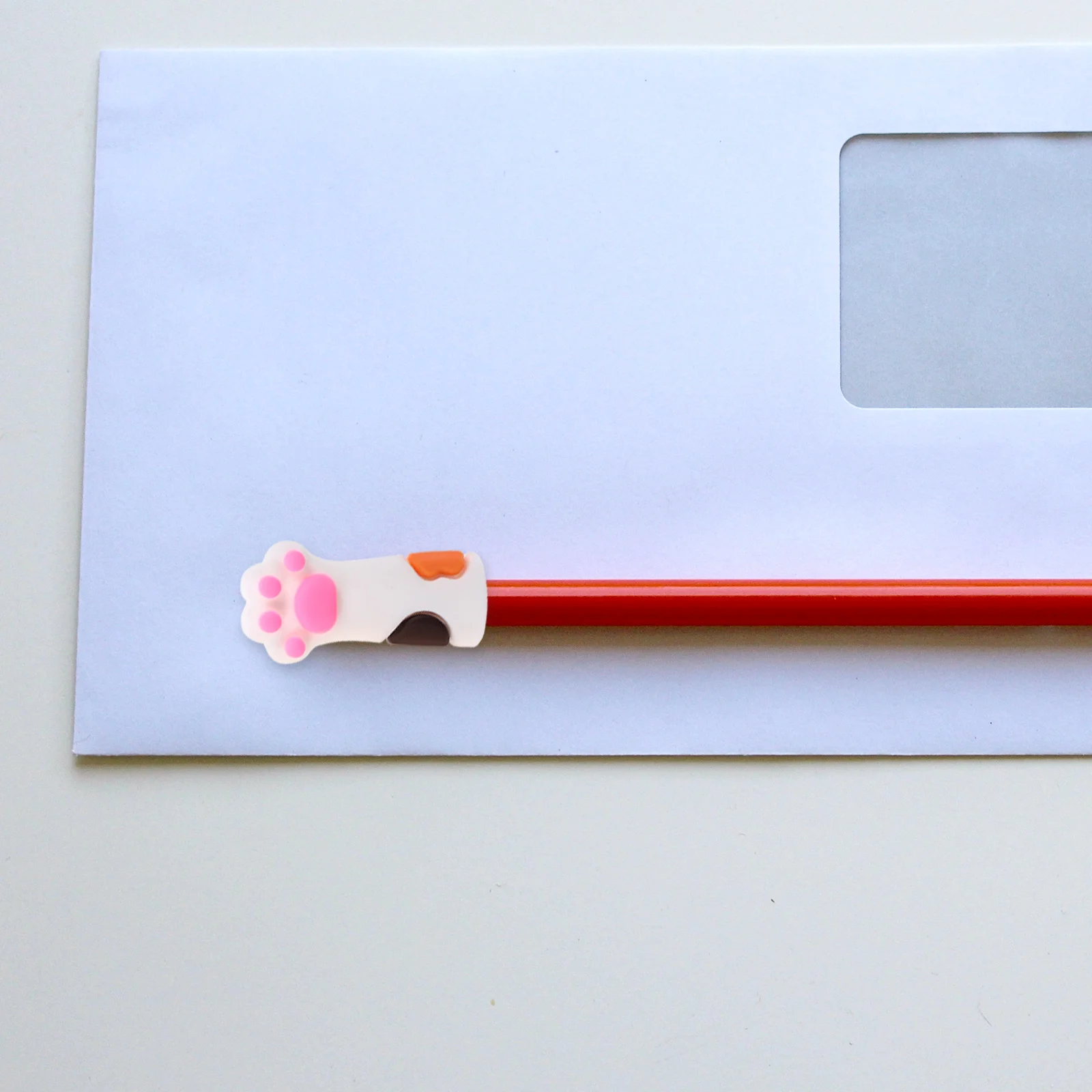 

6 Pcs Cartoon Cat Paw Pencil Caps Lovely Kawaii Stationery Accessories Silicone Protective Cases Pencil Extenders