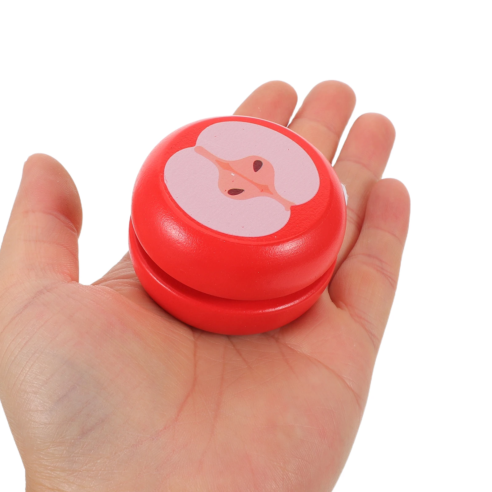 

4Pcs Wooden Yo Yo Adorable Cartoon Design Easy Grip Early Education Carnival Prize Bulk Wood Yo-Yo Wood Yo-Yo Hand-Made Crafts