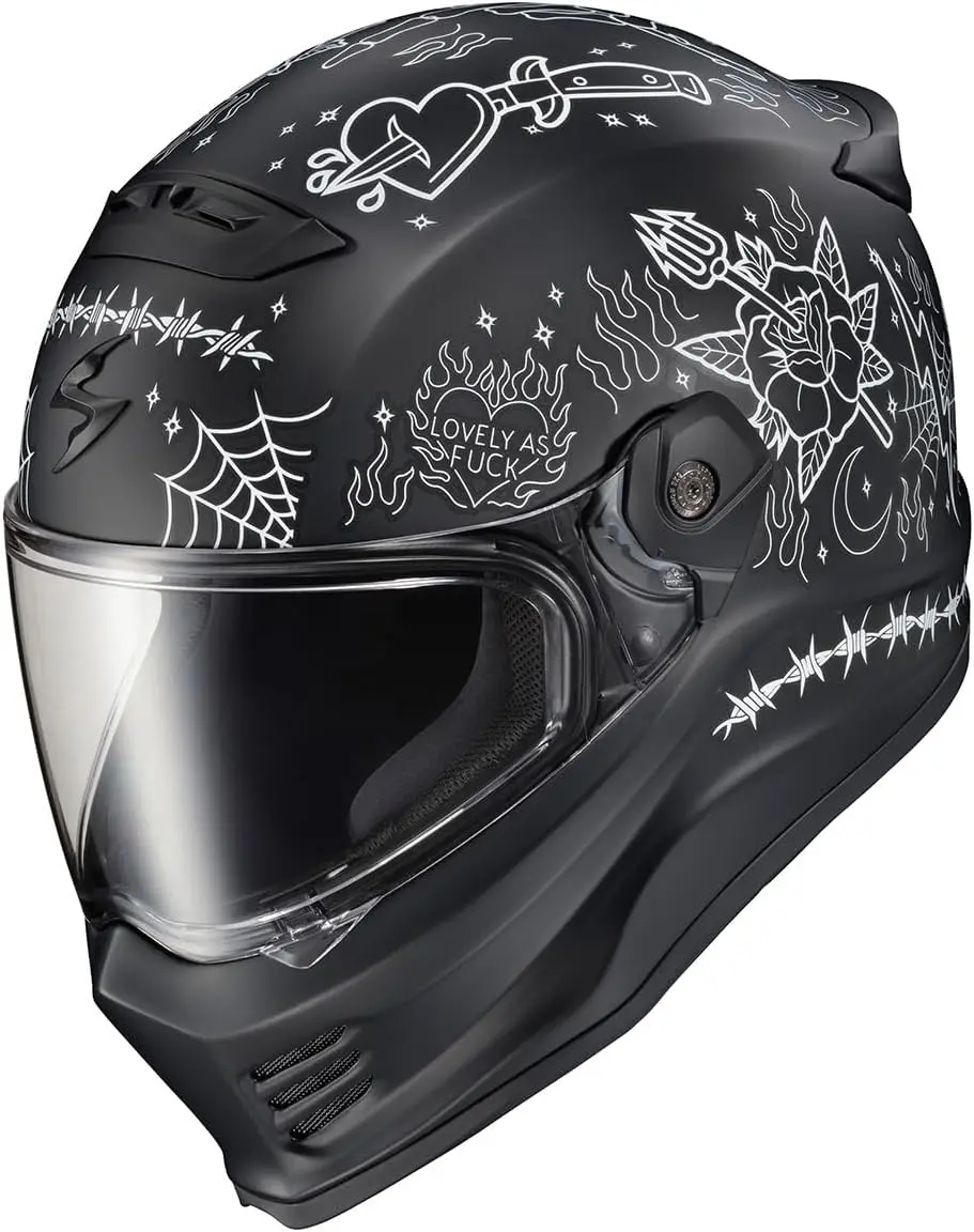 

Covert FX анфас мотоциклетный шлем для взрослых Street Fighter Style с готовыми карманами для динамиков Bluetooth DOT ECE 2206 одобрен Uni