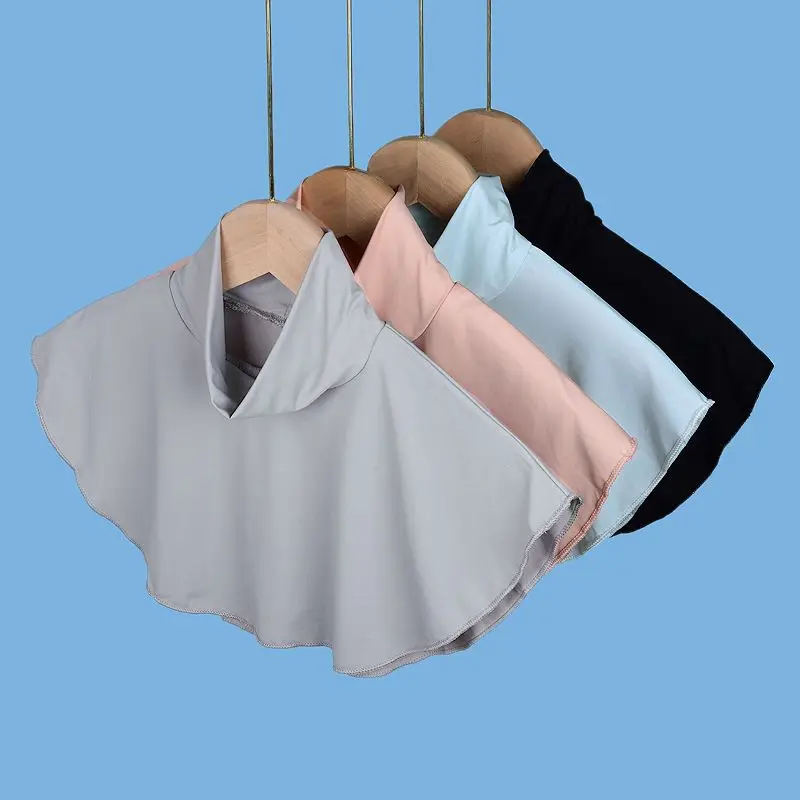 

Sunscreen scarf Women's summer ice silk thin shawl Outdoor drivingUV protection neck protection False collarSunscreen neck cover