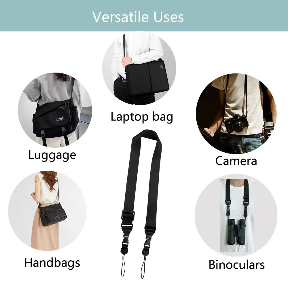 Adjustable Shoulder Strap Comfortable Nylon Replacement Camera Strap Removable Tablet Case Neck Lanyard Crossbody Laptop Bag