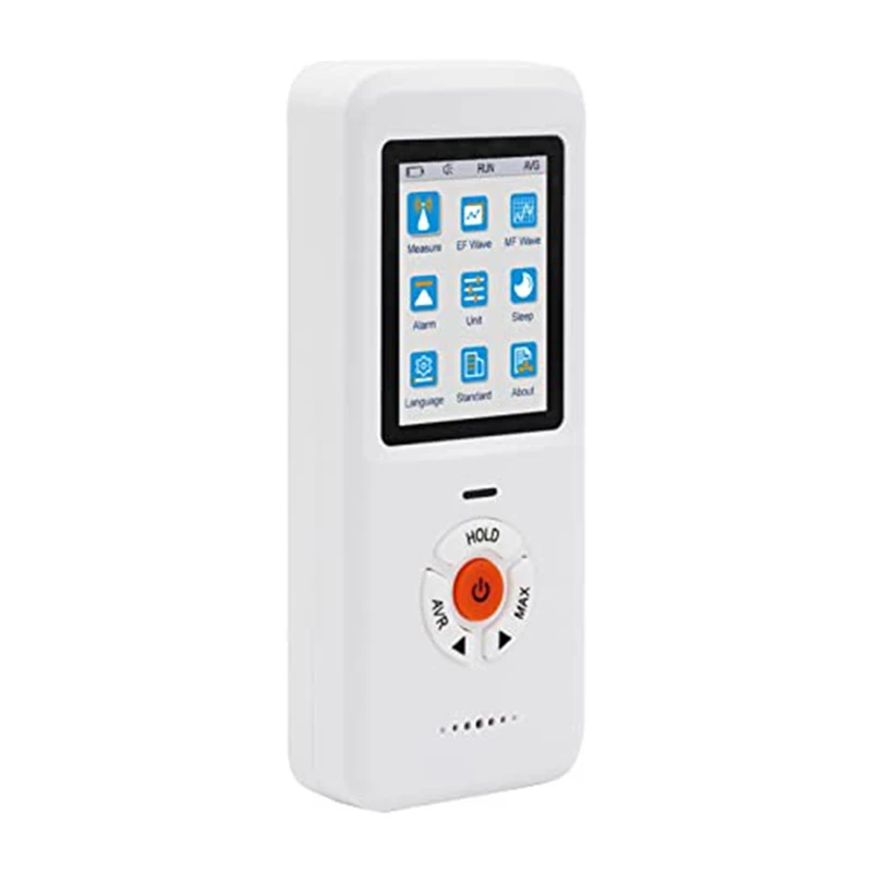 

EMF Meter 3In1 Rechargeable Electromagnetic Field Radiation Detector With LCD Screen Alarm For EF RF MF Radiation Dosemeter