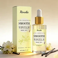 Roxelis 30ml Vanilla Creamy Fragrant Body Oil Moisturizing Whole Body Massage Essential Oil for Dry Skin Moisturizer Hydrating 1