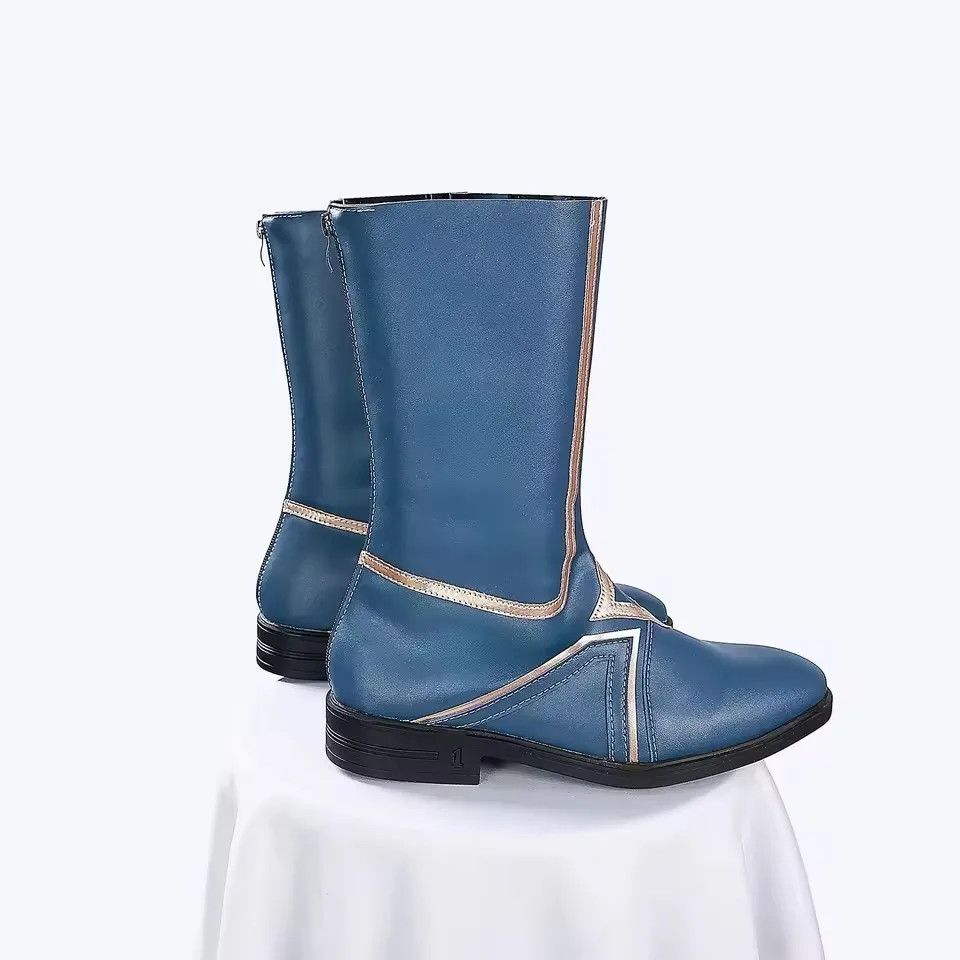 Honkai Anaxagoras Cosplay Shoes Unisex Men Comic High PU Boots for Halloween Carnival Party Christmas