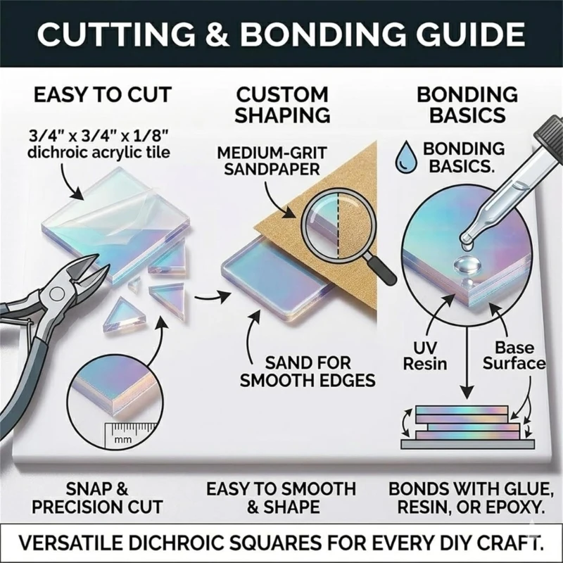 Acrylic Fashion Squares With Smooth Polishing Suitable For Garment Decoration