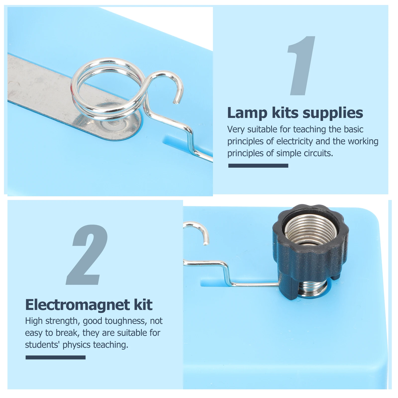 

8 шт., держатели ламп для классной комнаты, простые наборы цепей, прочные мини-держатели ламп для студентов, электрических наук, обучения