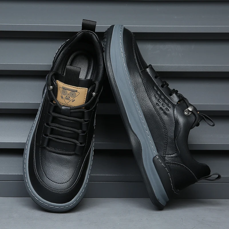 Leather men shoes lace up oxfords Men Shoe Low Heeled Formal Shoe Men\'s Breathable Shoes men sneakers outdoor walking shoes