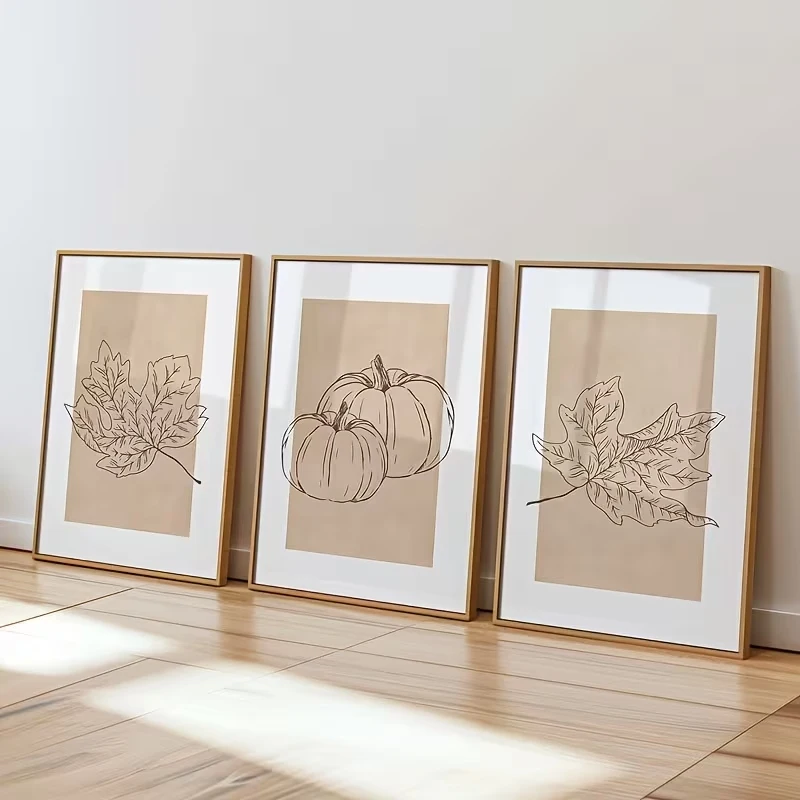 3pcs-modern-halloween-autumn-pumpkin-leaf-wall-art-print-canvas-painting-poster-picture-for-living-roombedroom-home-decor