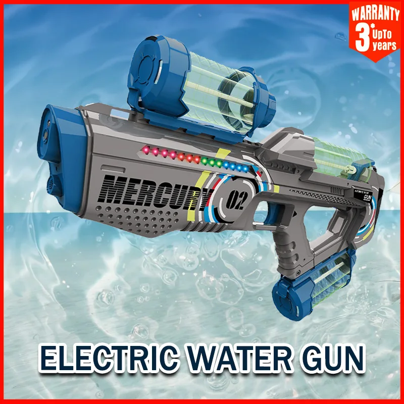 Kinderen Elektrische Waterpistool Zomer Kids Outdoor Speelgoed Waterpistool Volautomatische Hoge Capaciteit Verlichting Water Spelen Speelgoed Voor Kinderen