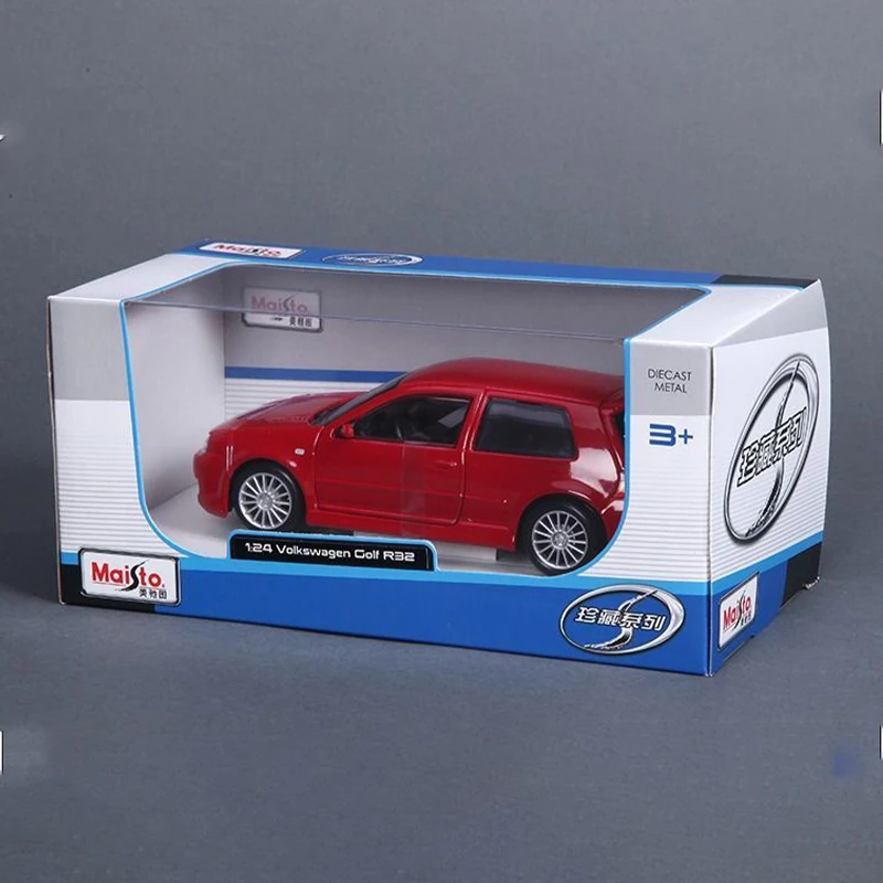 Maisto Original Genuine 1/24 Volkswagen Golf R32 Equal scale simulation car model Alloy die-casting toys Boys gifts