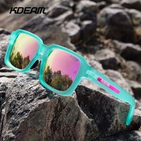 New KDEAM Brand Vintage Square Polarized Sunglasses For Men High-Quality TR90 Sun Glasses Travel Fashion Women Shades UV400