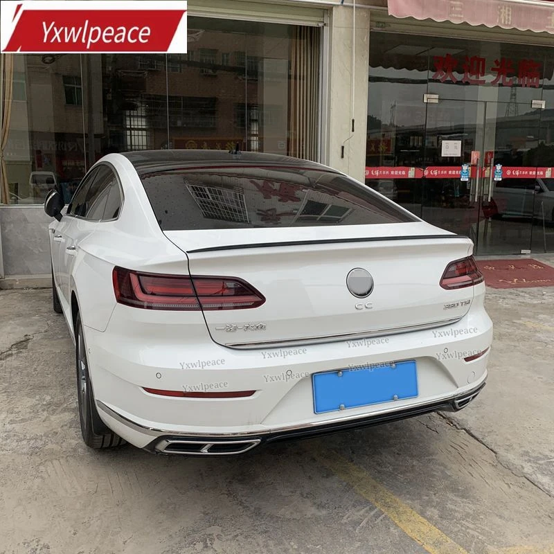 

Спойлер для Volkswagen Arteon CC 2019 2020 2021, высококачественный спойлер из АБС-пластика, отделка для заднего крыла автомобиля, Праймер, цветной спойлер ...