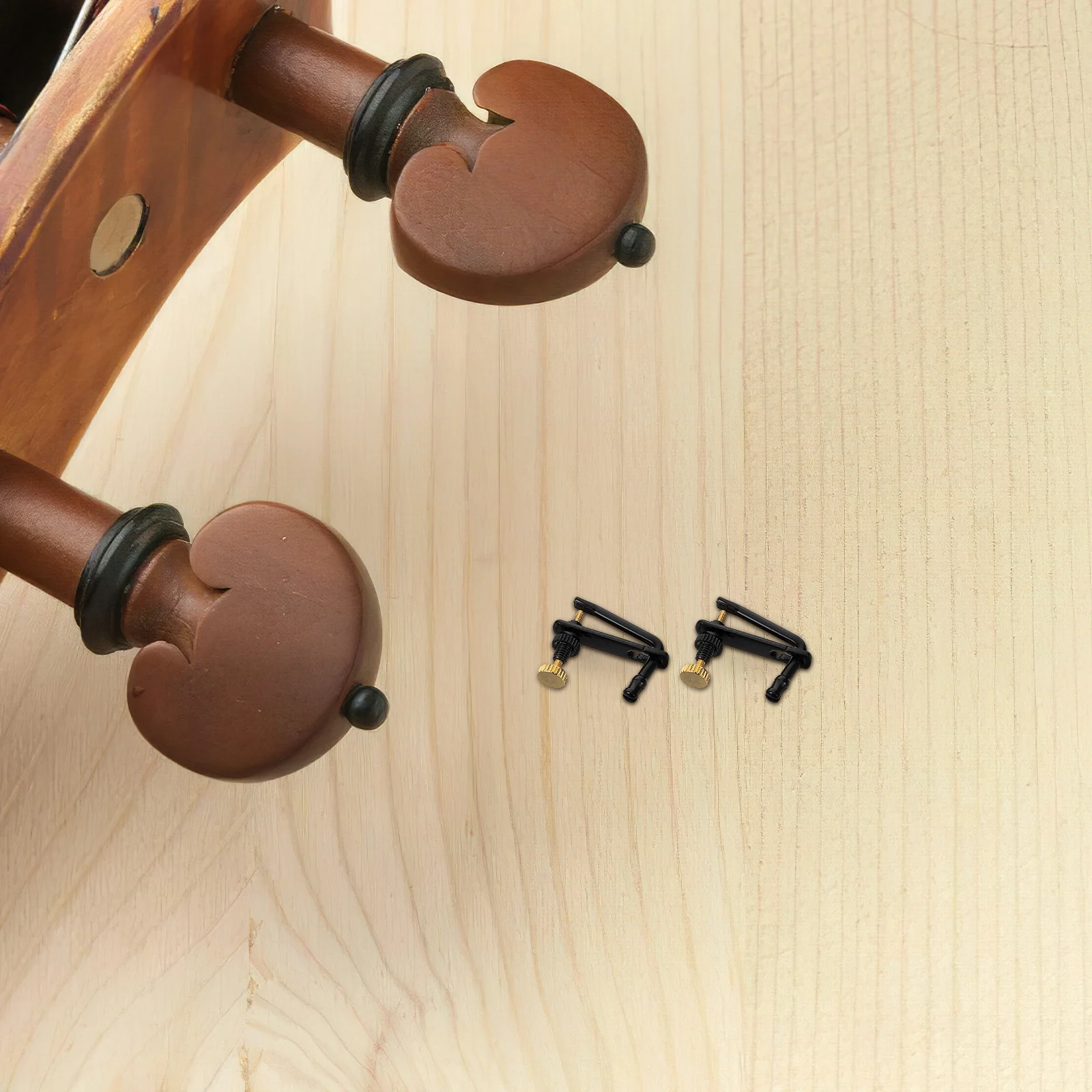 

2 Pcs Violin Trimmer Fine Tuning Adjuster Stainless Steel Musical Accessory Tuner for Alloy Metal Tuners