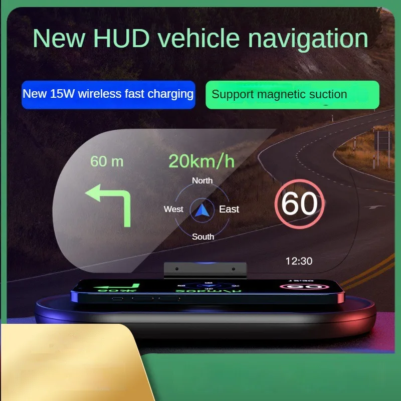 HUD Head-Up Portable Car Display Car OBD Dashboard Data Projector Multifunctional Universal New Display Automotive Supplies