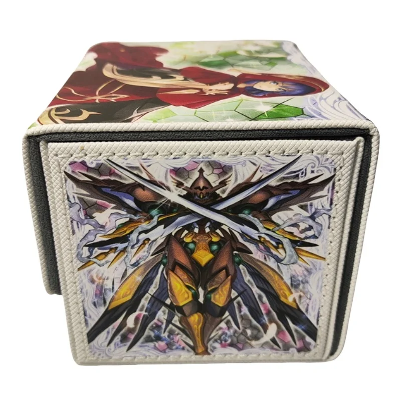 Card Case Yu Gi Oh Sauravis Lo The Prayers of The Voiceless Voice Tcg Diy Leather Action Toy Figures Anime Game Collection Box