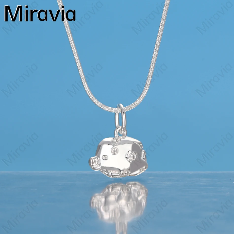 

Miravia 925 Sterling Silver Pig Pendant Necklace - Simple, Luxurious, Niche, High-End Wedding/Party Jewelry