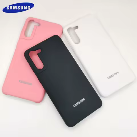 SAMSUNG Galaxy S21 Plus Ultra Soft Touch Liquid Silicone Phone Case Protective Shockproof Back Cover For s21u s21+ s21p Shell