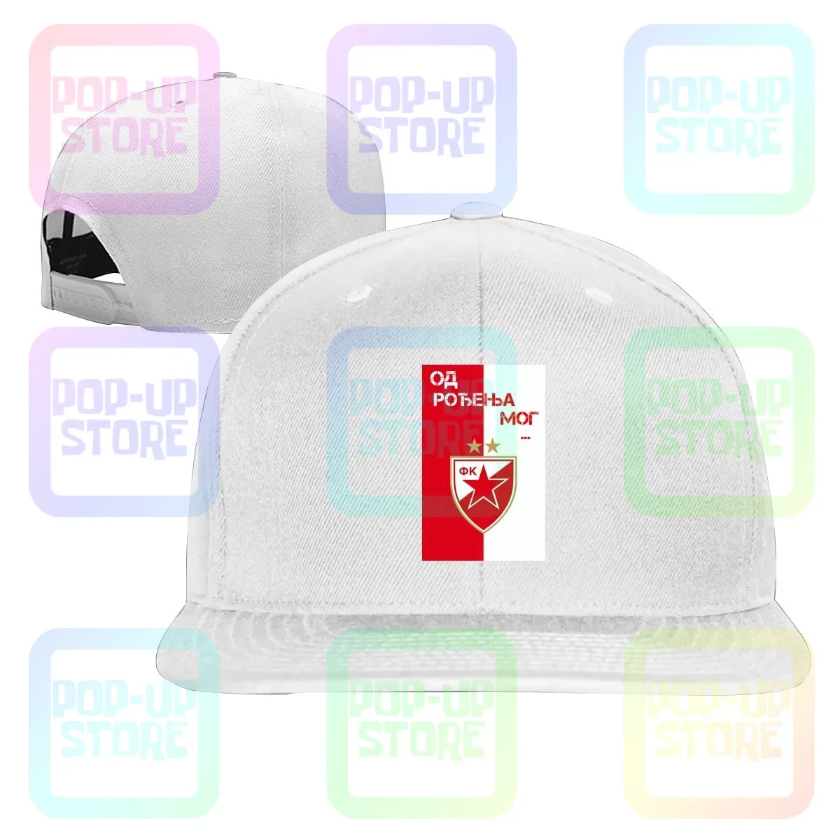 Maglia Meme Fan Stella Rossa Belgrado Serbia Crvena Zvezda Snapback Cap Baseball Caps Outdoor Comfortable