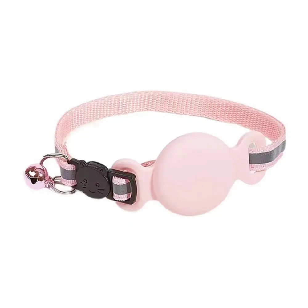 

Silicone Anti-Lost Pet Cat Collar Waterproof with Bell Pet GPS Protective Collar Adjustable Cat Tracker Collar Outdoor