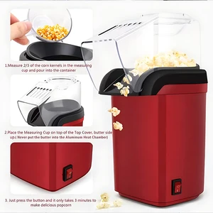 Popcorn electric machine, mini portable, 22V, fully automatic, to make popcorn, home kitchen, processing and cooking machine 8 Main Sales Pipoqueira Electric - №3