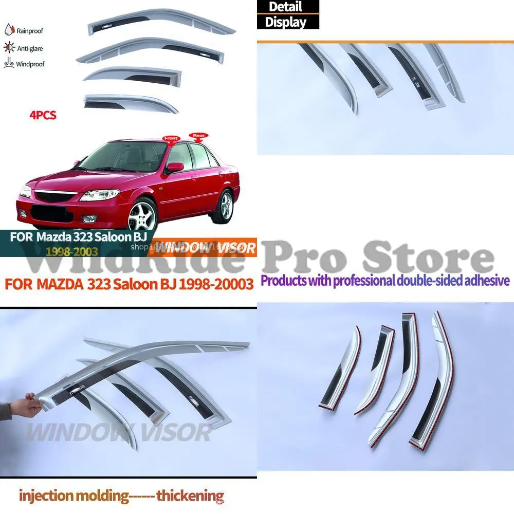 

1 set For Fumelai Mazda 323 BJ 1998-2003 Window Visor Rain Shield