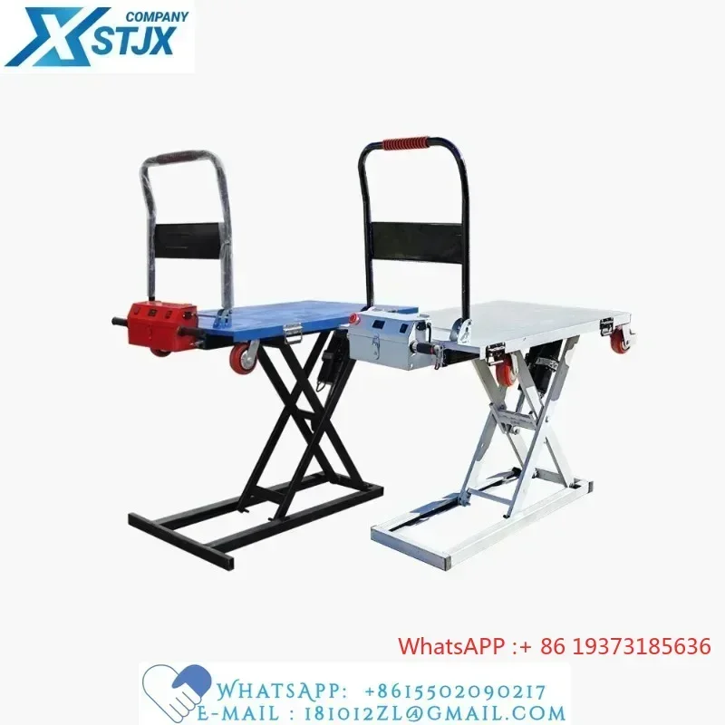 Trolley with truck transport electric hydraulic lift flatbed hydraulic scissor lift