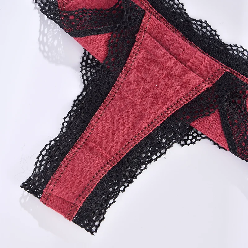 Fashionable and Comfortable Women\'s Cotton Panties Low Waist Thong Underwear Sexy Lingerie G-String