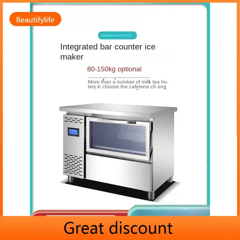 

A384 Snow Soyspring Ice Machine Коммерческий магазин чая с молоком Настольный автоматический бар Настольный льдогенератор Верстак