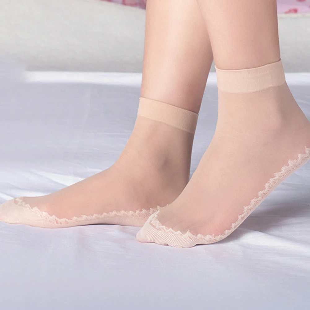 جوارب قابلة للتنفس، جوارب قطنية رفيعة للراحة اليومية، متوسط الحجم، مناسبة للارتداء اليومي، جوارب مريحة قابلة للتنفس للنساء