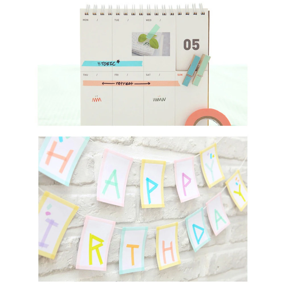 

10 рулонов радужной ленты васи 5x07x07 см, красочные декоративные наклейки для рукоделия, яркие креативные подарочные коробки «сделай сам», скрапбукинг