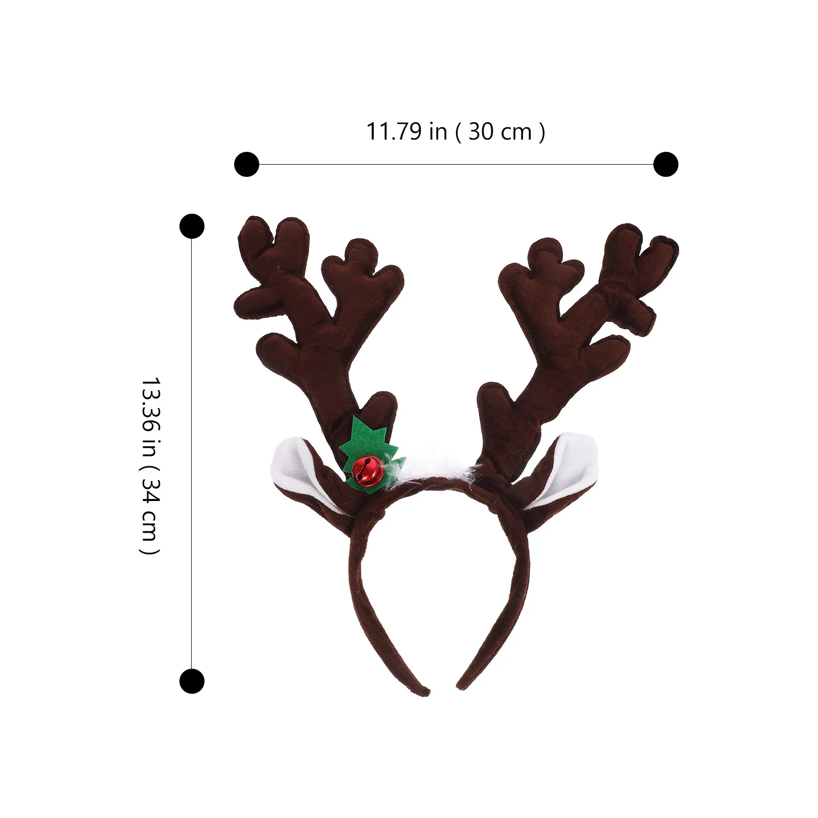 Christmas Antler Headband Set – 2pcs Festive Xmas Hair Band for Party, Photo Props & Performance