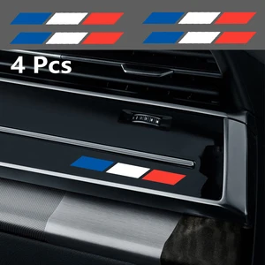 Stiker Bendera Prancis Sederhana Kreatif Konsol Tengah Otomatis Pegangan Pintu Pilar B Stiker untuk Renault Peugeot Citroen DS Volkswagen 12 penjualan terbaik anagrama renault - №