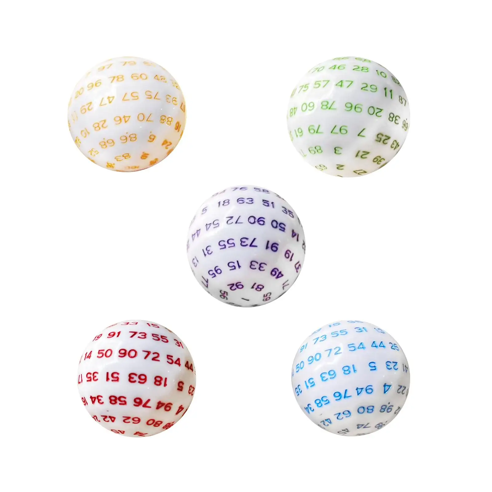 D100 Polyhedral Dice Acrylic Math Counting Board Game Dice Accessory for Tabletop Education and Family Games