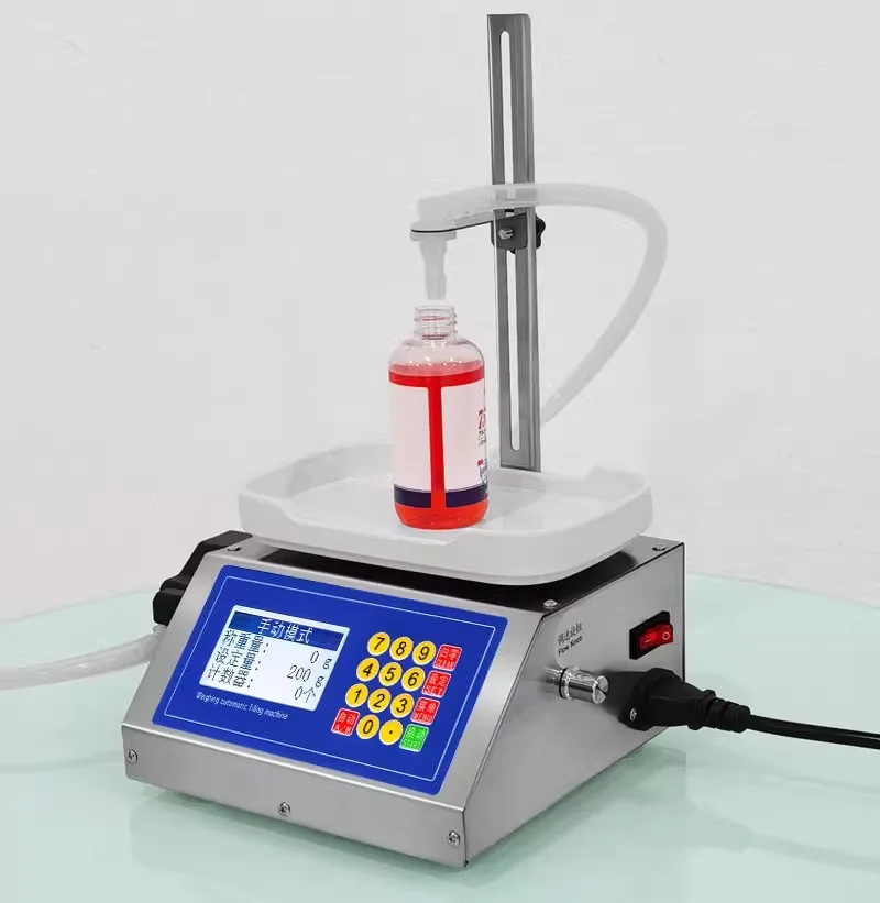 Commercial Peristaltic Pump Filling Machine Weighing Type Viscous Liquid Automatic Essential Oil Glue Filler