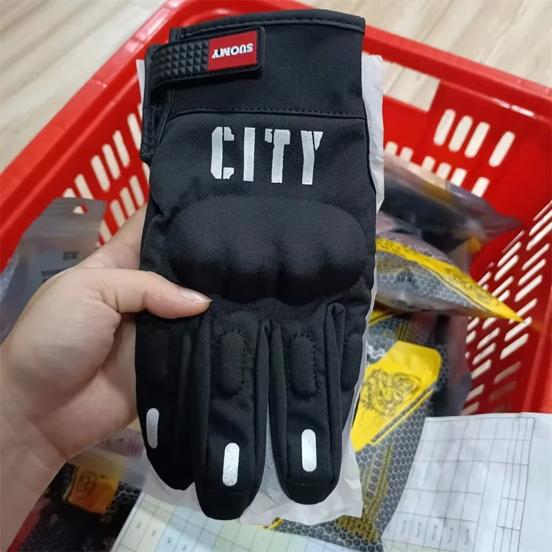 SUOMY Autumn Winter Motorcycle Gloves Men Black Women Pink Windproof Touchscreen Motocross Motorbike Biker Riding Gear