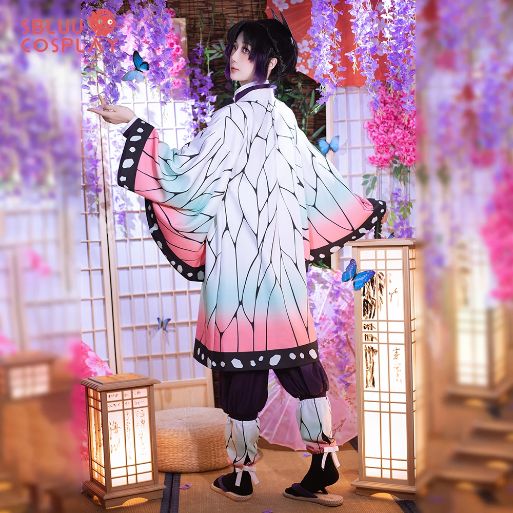 

SBluuCosplay Tanjiro Zenitsu Giyuu Kochou Shinobu Cosplay Costume Only Haori SR Quality Thickened Fabric