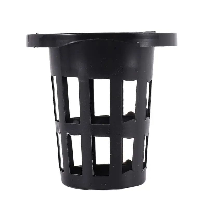 100 Pack 1.77 Inch Net Cups Slotted Mesh Wide Lip Filter Plant Net Pot Bucket Basket For Hydroponics Aquaponics Orchids Highly R