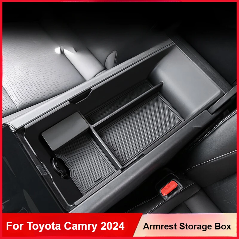 

For Toyota Camry 2024 Central Control Armrest Storage Box Console Organizer Inteior Stowing Accessories