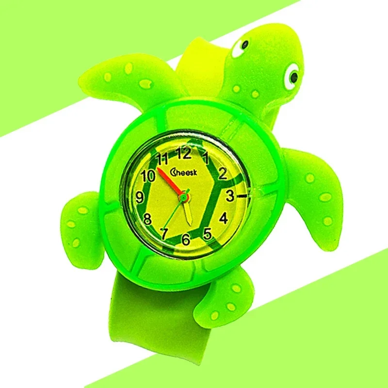 200 styles animaux requin licorne montre enfants jouets enfants montres à quartz Silicone gifle ceinture enfant horloge bébé montre cadeau de noël