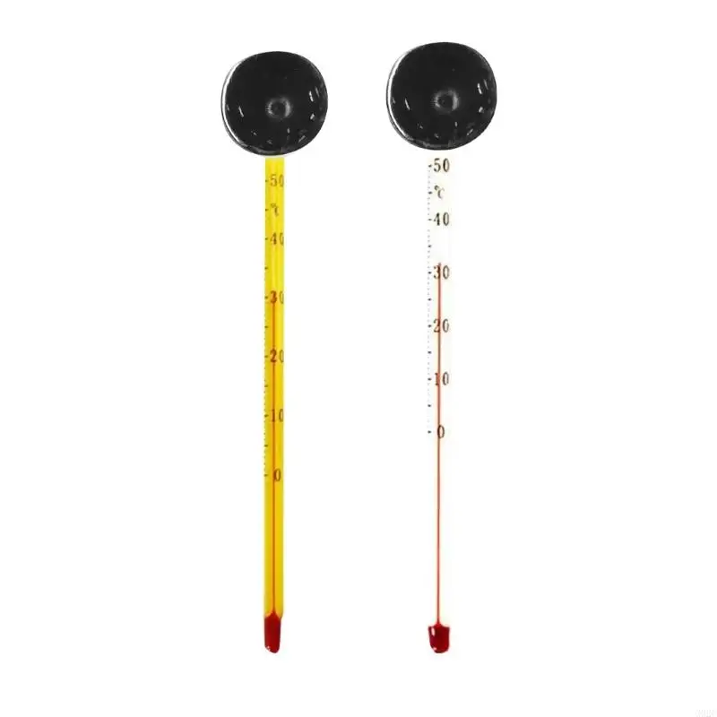 G92C Aquarium Accurate Thermometer Easy-To-Read Fish Thermometers Sucking Cup Monitors Terrarium Temperature Meter