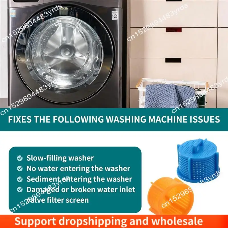 

AA86 8 шт. AGM73269501 шайба, замена экрана фильтра впускного клапана воды, линейный фильтр для водяного шланга, заменяет AP5202486