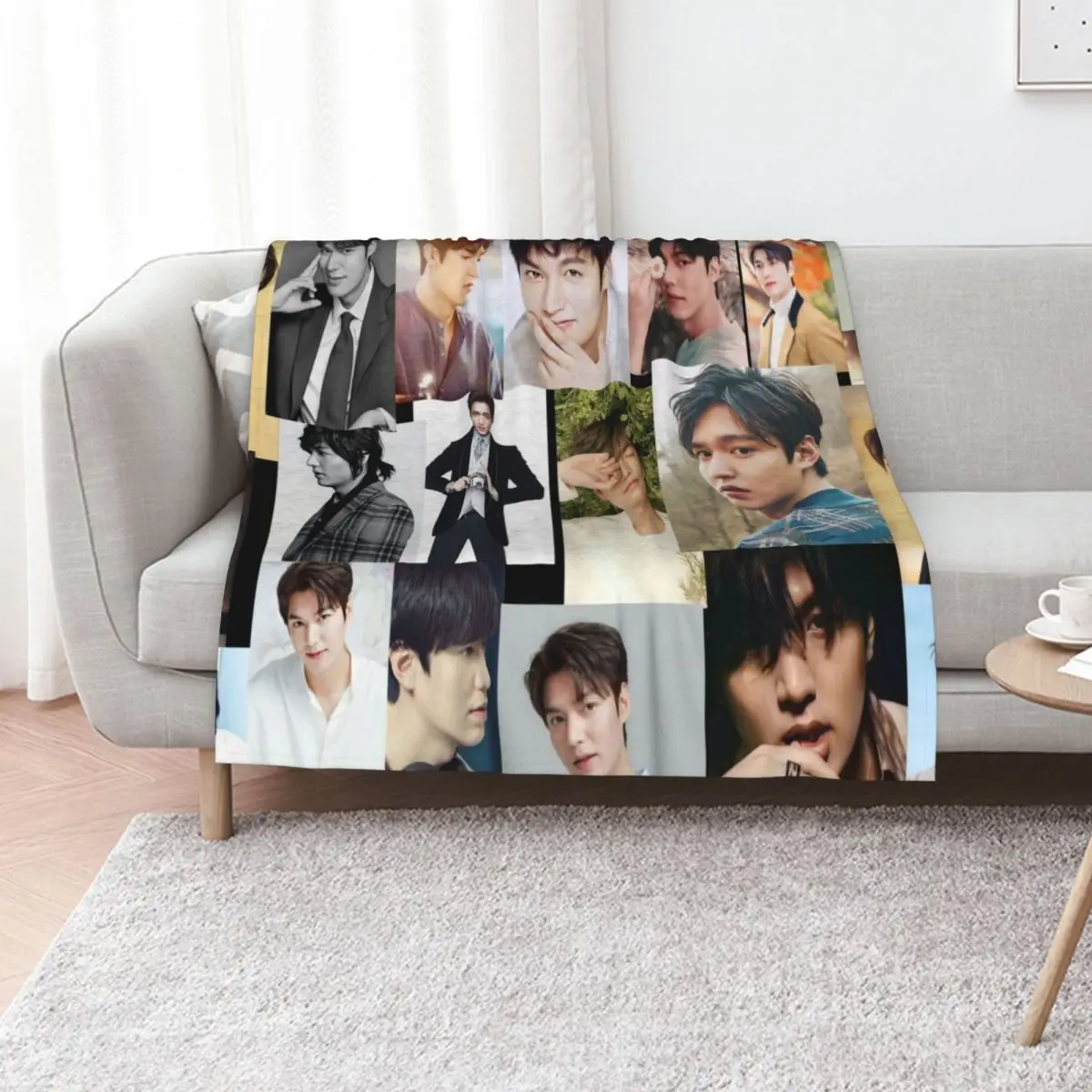 

Lee min ho Throw Blanket Decorative Sofa blankets ands Kid'S Extra Large Throw Blankets