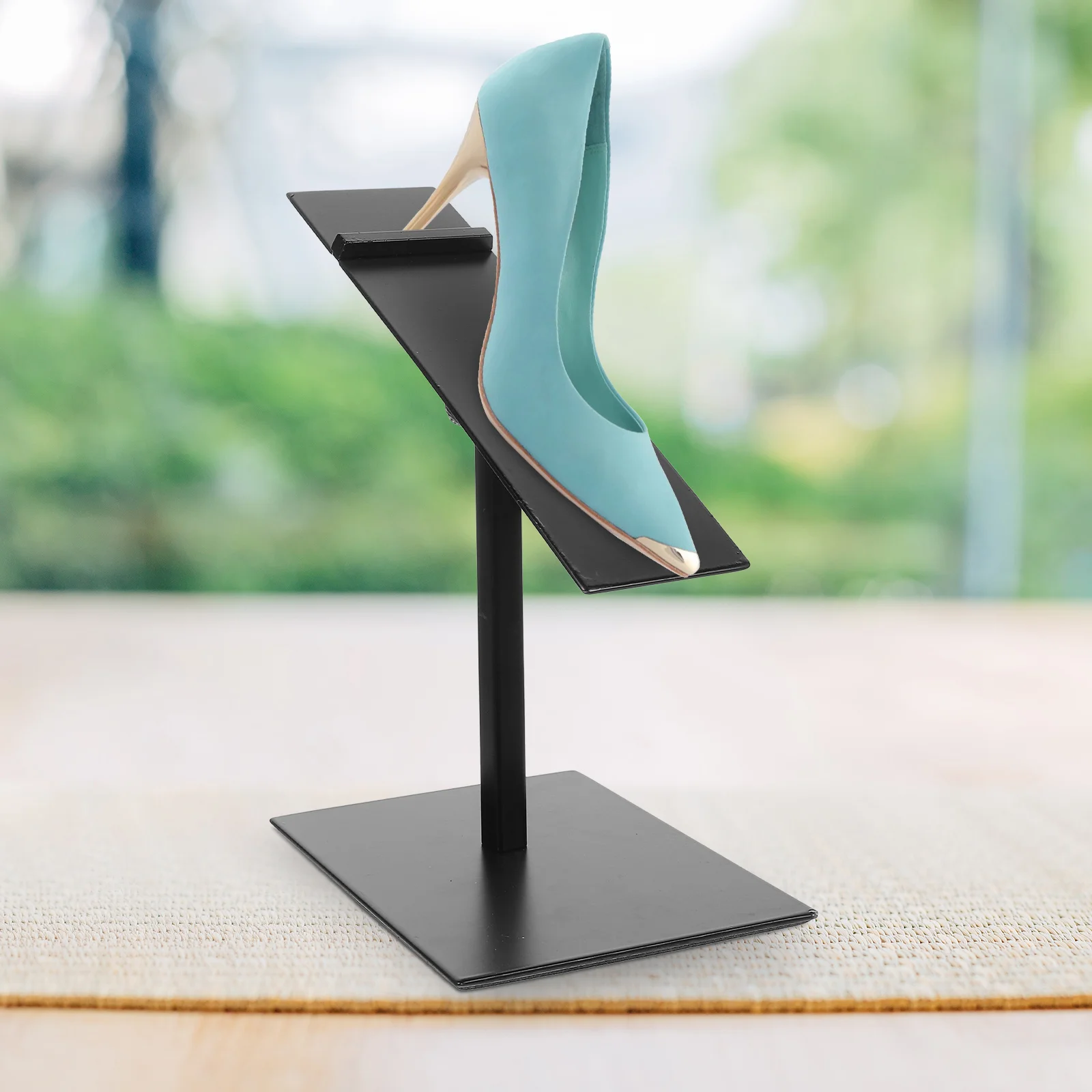 

Adjustable Metal Shoe Stand Holder Wear-Resistant Easy Install for Shops Stores Shoe Display High Heels Display Stand