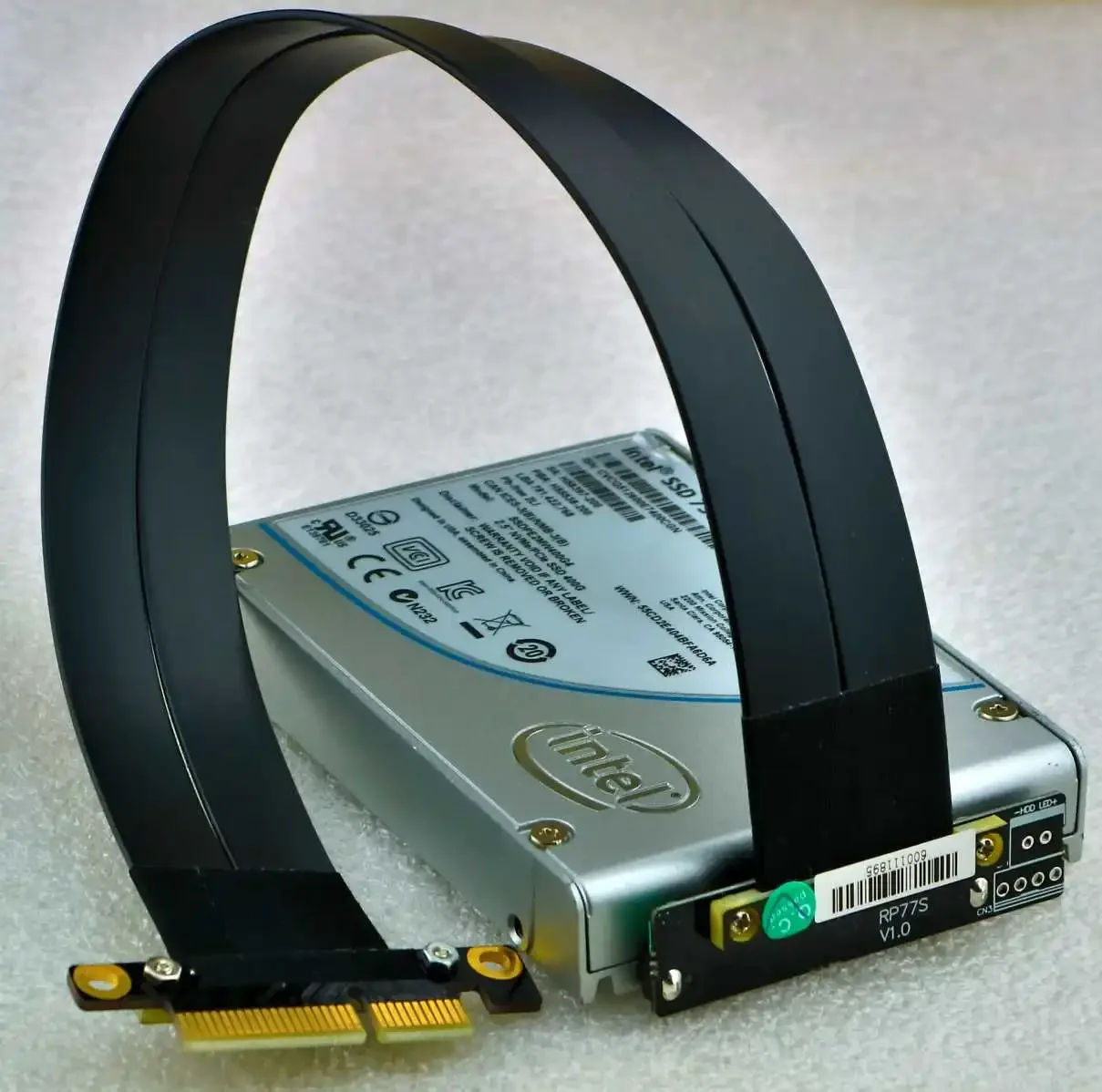 Interruptor U.2 de U2 para PCI-E 3.0 4.0x4 SFF-8639 NVMe Pcie cabo de extensão ssd ADT