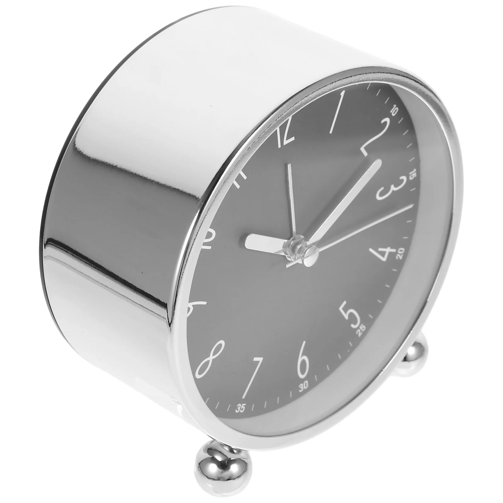 

1Pcs Electronic Alarm Clock Rose Gold Silent Moving Bedside Simple Desktop Time Reminder Decoration Alarm for Kids